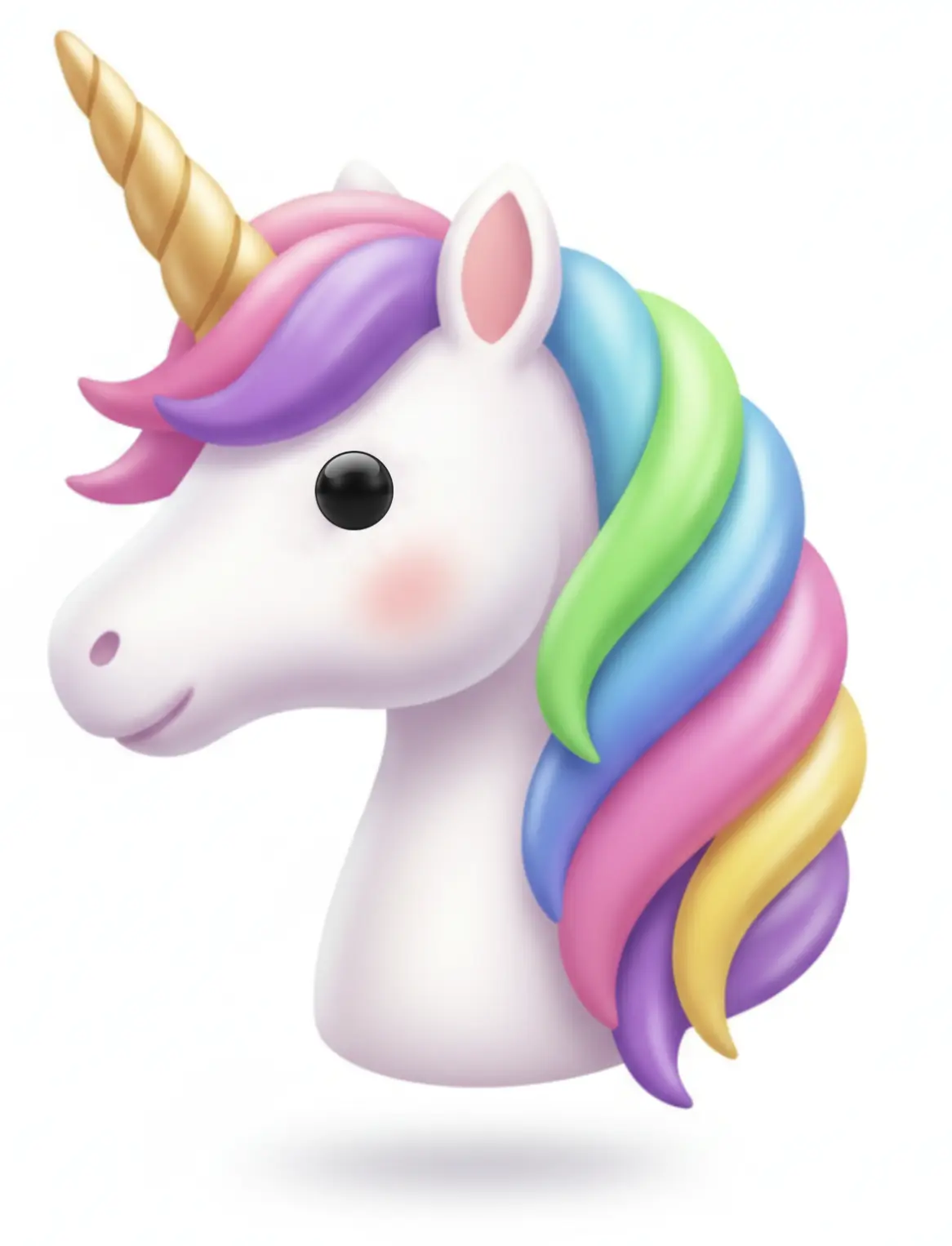 you! unicorn — shape card