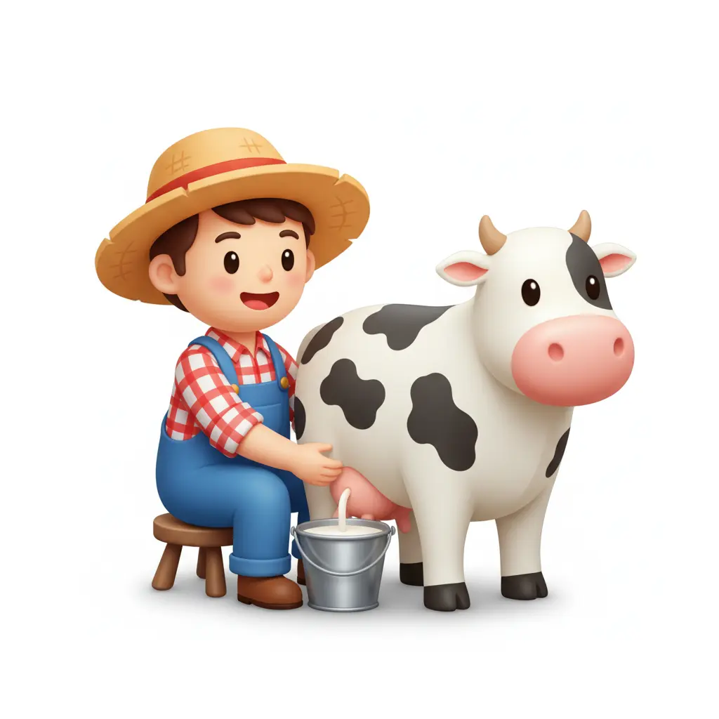 time to milk mabel — shape card